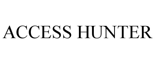 Trademark Logo ACCESS HUNTER