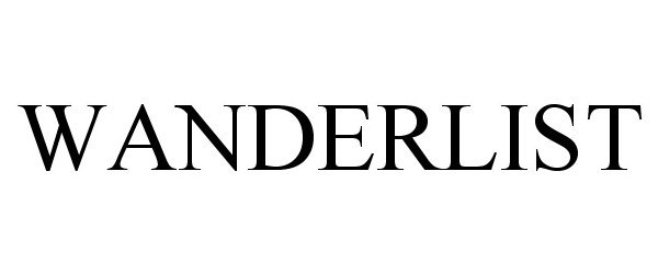 Trademark Logo WANDERLIST