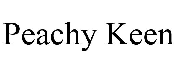 Trademark Logo PEACHY KEEN