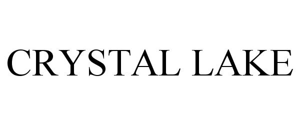 Trademark Logo CRYSTAL LAKE
