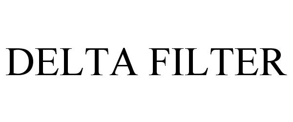 Trademark Logo DELTA FILTER