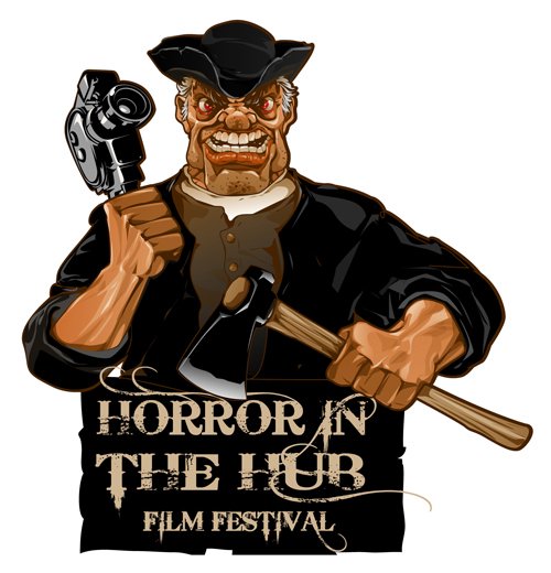 Trademark Logo HORROR IN THE HUB FILM FESTIVAL