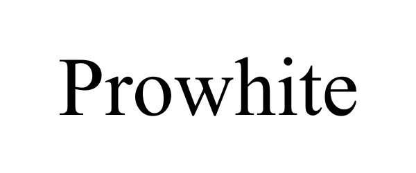 Trademark Logo PROWHITE