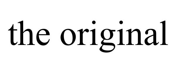 Trademark Logo THE ORIGINAL