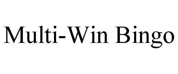 Trademark Logo MULTI-WIN BINGO