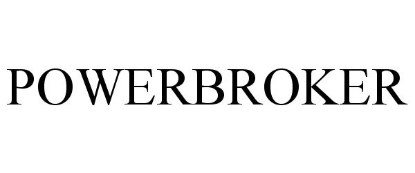 Trademark Logo POWERBROKER