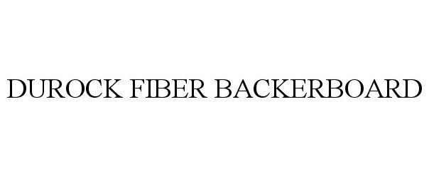  DUROCK FIBER BACKERBOARD