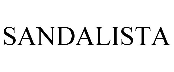 Trademark Logo SANDALISTA