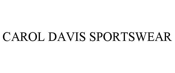  CAROL DAVIS SPORTSWEAR