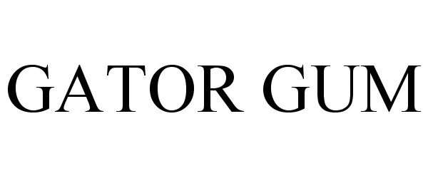 Trademark Logo GATOR GUM