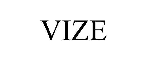 Trademark Logo VIZE