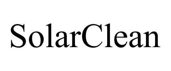 Trademark Logo SOLARCLEAN