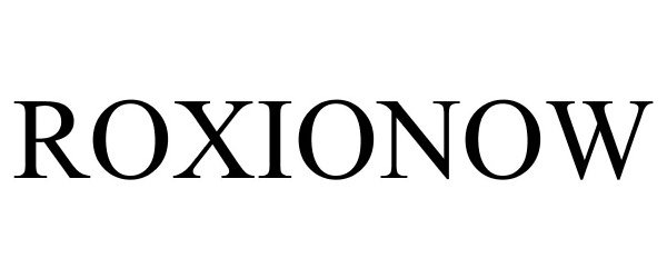 Trademark Logo ROXIONOW