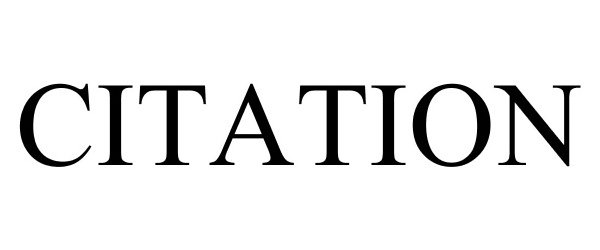 Trademark Logo CITATION