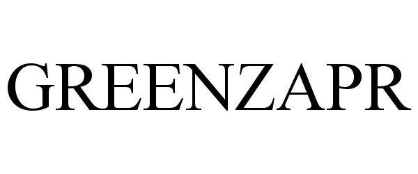Trademark Logo GREENZAPR