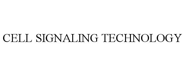 Trademark Logo CELL SIGNALING TECHNOLOGY