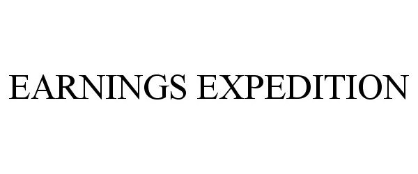  EARNINGS EXPEDITION