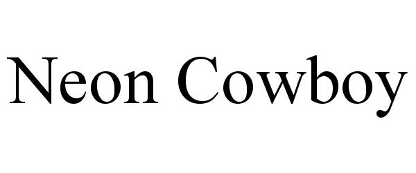 Trademark Logo NEON COWBOY