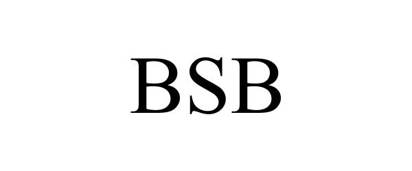 Trademark Logo BSB