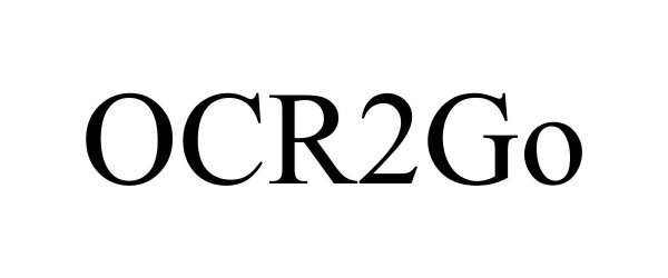 Trademark Logo OCR2GO