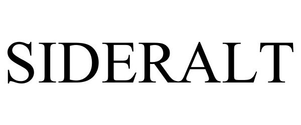 Trademark Logo SIDERALT
