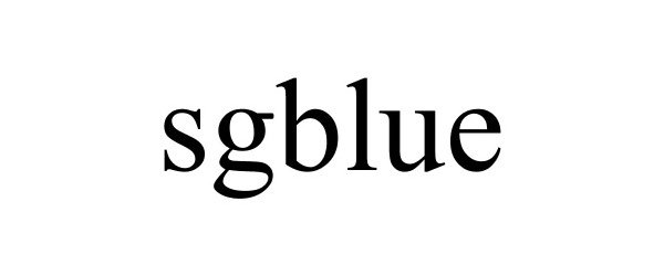 Trademark Logo SGBLUE