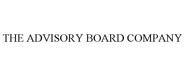 Trademark Logo THE ADVISORY BOARD COMPANY