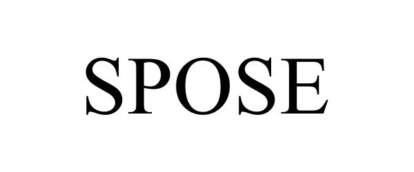 Trademark Logo SPOSE