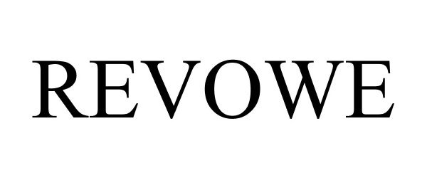 Trademark Logo REVOWE