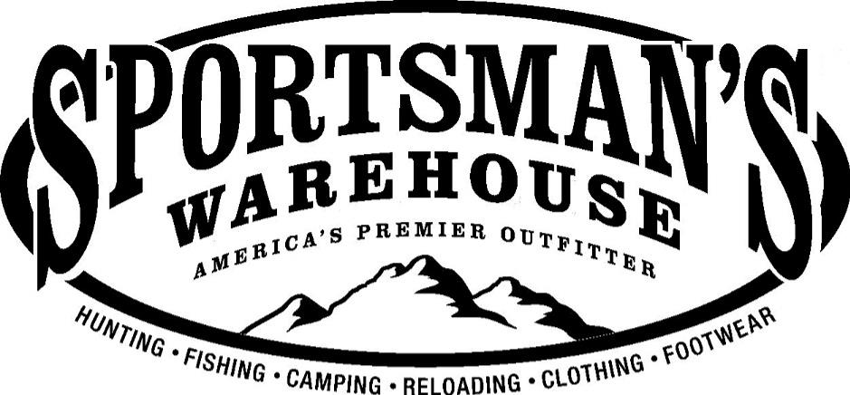 Trademark Logo SPORTSMAN'S WAREHOUSE AMERICA'S PREMIER OUTFITTER HUNTING Â· FISHING Â· CAMPING Â· RELOADING Â· OUTERWEAR Â· FOOTWEAR