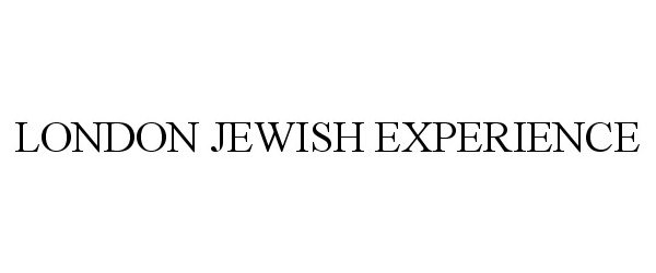 Trademark Logo LONDON JEWISH EXPERIENCE