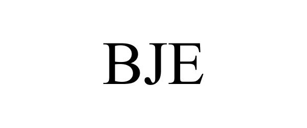 Trademark Logo BJE