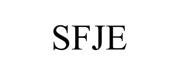 Trademark Logo SFJE