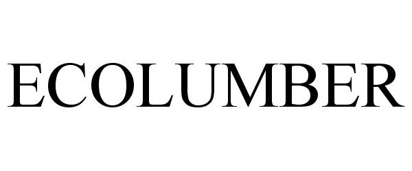 Trademark Logo ECOLUMBER