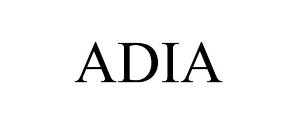 Trademark Logo ADIA