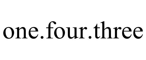 Trademark Logo ONE.FOUR.THREE