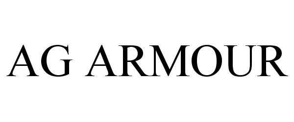 Trademark Logo AG ARMOUR