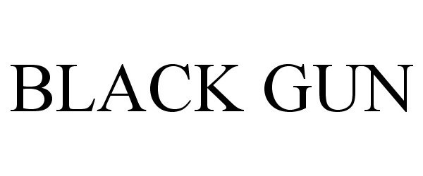 Trademark Logo BLACK GUN