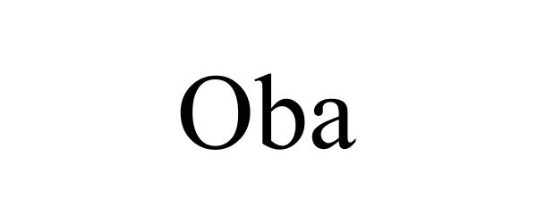 Trademark Logo OBA