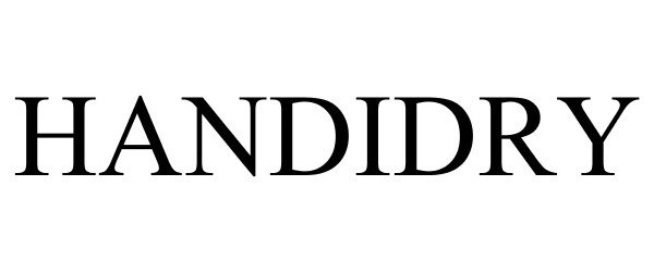 Trademark Logo HANDIDRY