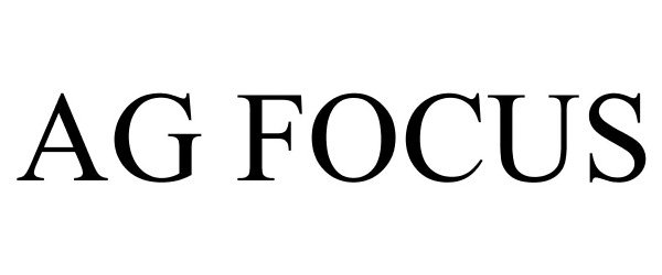 Trademark Logo AG FOCUS