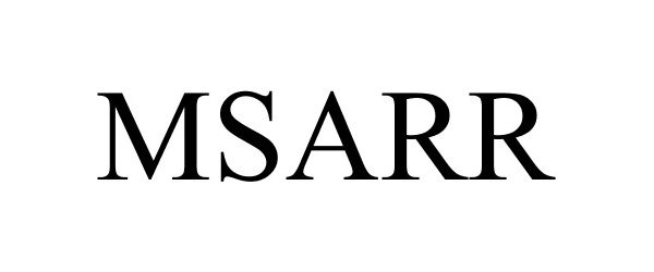 Trademark Logo MSARR