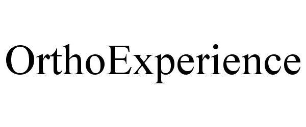  ORTHOEXPERIENCE