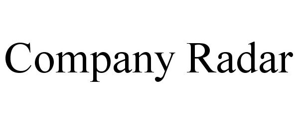 Trademark Logo COMPANY RADAR