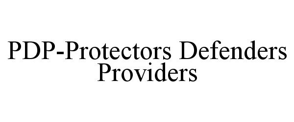 Trademark Logo PDP-PROTECTORS DEFENDERS PROVIDERS