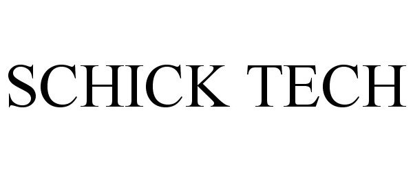 Trademark Logo SCHICK TECH