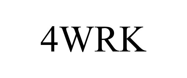 Trademark Logo 4WRK
