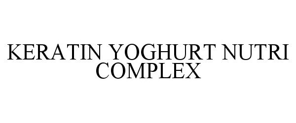 Trademark Logo KERATIN YOGHURT NUTRI COMPLEX