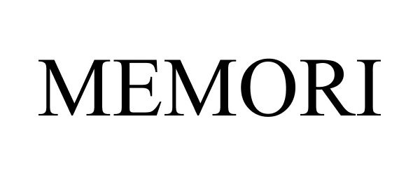 Trademark Logo MEMORI