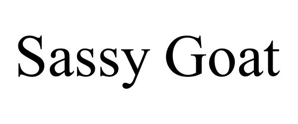 Trademark Logo SASSY GOAT